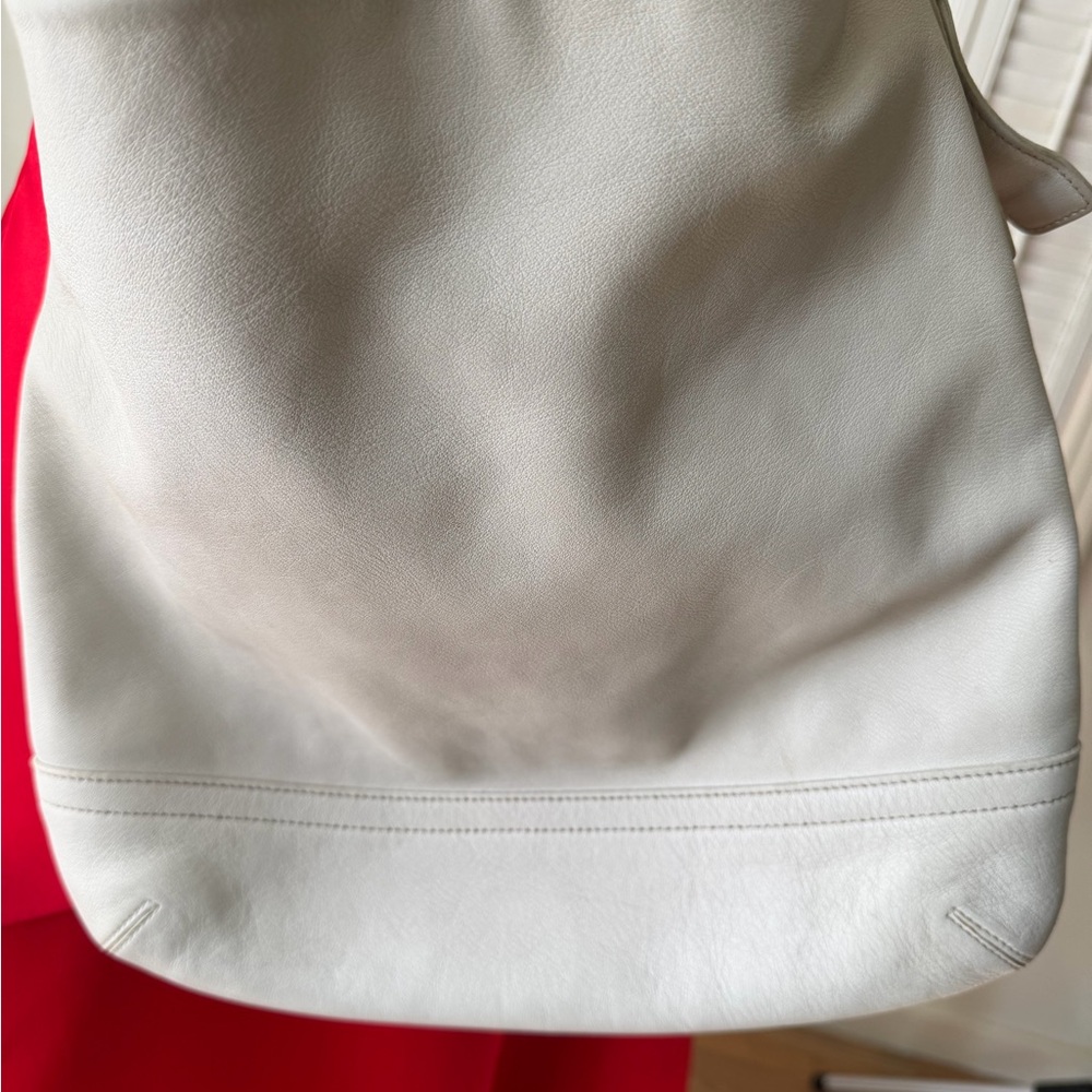Vintage Coach Cream Leather Legacy Hobo Bag - Picture 7 of 10